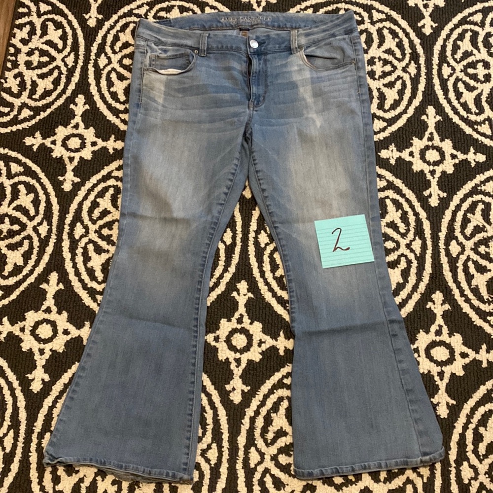 Women’s American Eagle size 18 short Boho Flare jeans